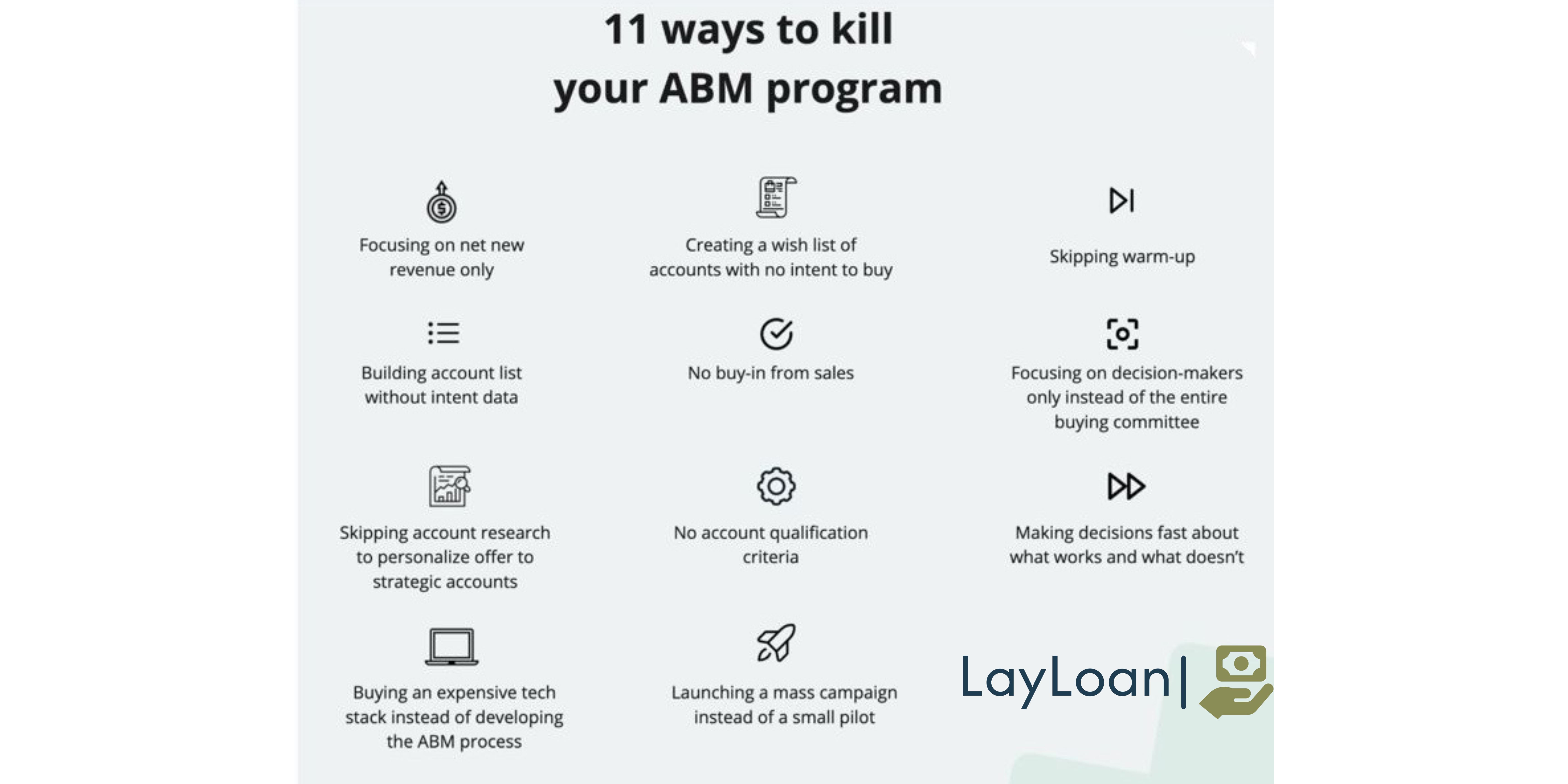 11 Ways TO Kill Your ABM Programs.